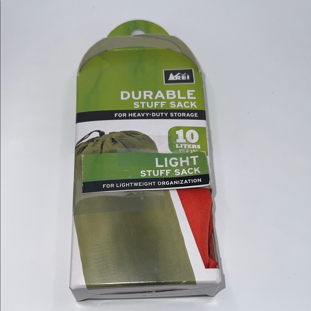 REI Durable Stuff Sack - French Poppy 10 liters 7” x 15”